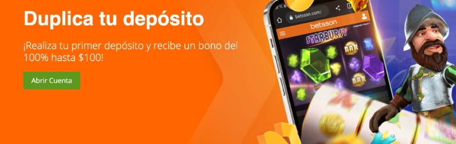 Bono de bienvenida Betsson Casino Ecuador 