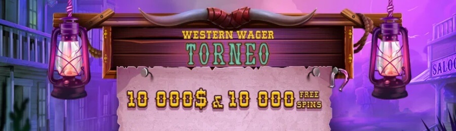 Torneo en Jackbit Casino: Western Wager Torneo con diez mil dólares y diez mil giros gratis en premios