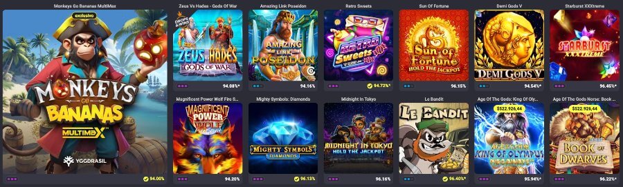 Juegos disponibles en casino online Coolbet Ecuador